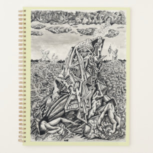 Intimidation, ink drawing planner
