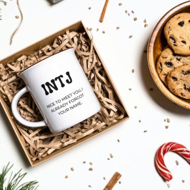INTJ MBTI Funny Quote with Black Text Coffee Mug (Creator Uploaded)