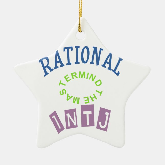 INTJ Rationals Personality Ceramic Ornament (Front)
