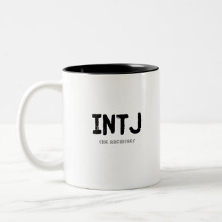 INTJ - The Architect (Black) Two-Tone Coffee Mug