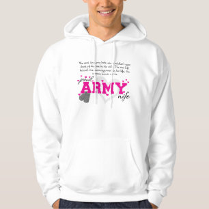 Into a Soldier's eyes - Proud Army Wife Hoodie