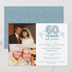 Into Forever 60th Wedding Anniversary 2 Photo Invitation