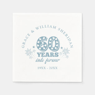 Into Forever 60th Wedding Anniversary Napkin