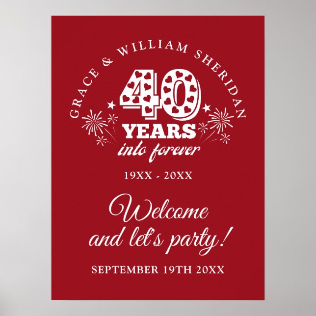 Into Forever Ruby 40e anniversaire Affiche de bien (Devant)