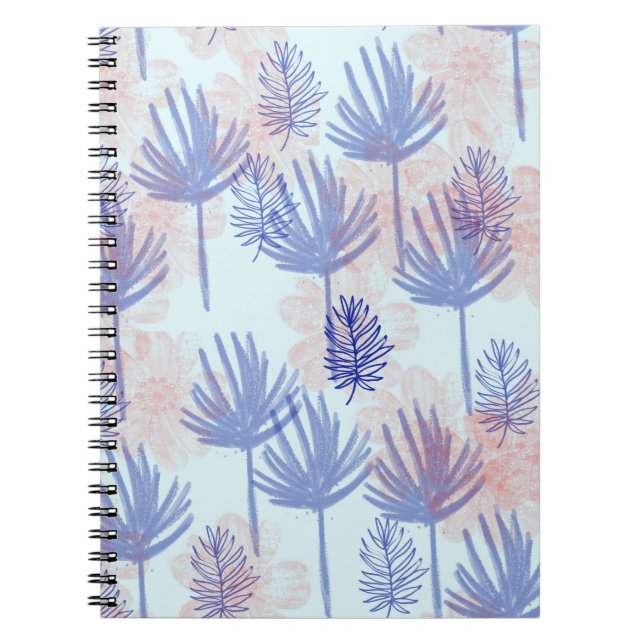 Into the blue Pattern in blue Notebook (Front)