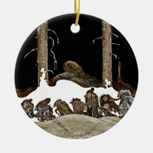 Into the Christmas Night - Ceramic Ornament