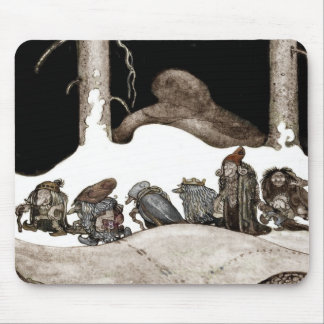 Into the Christmas Night Tomte-Nisse Mouse Pad
