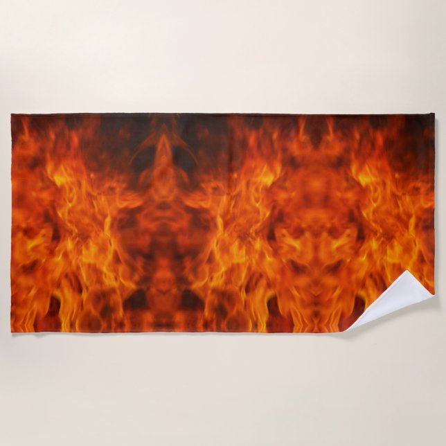 Into the fire beach towel (Front)