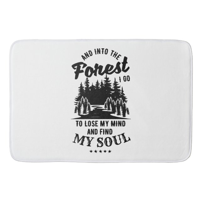 Into the Forest I Go Bath Mat (Front)