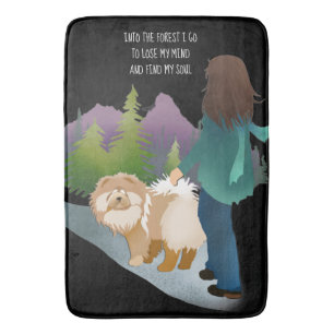 INTO THE FOREST I GO Chow bath mat/ crate pad Bath Mat
