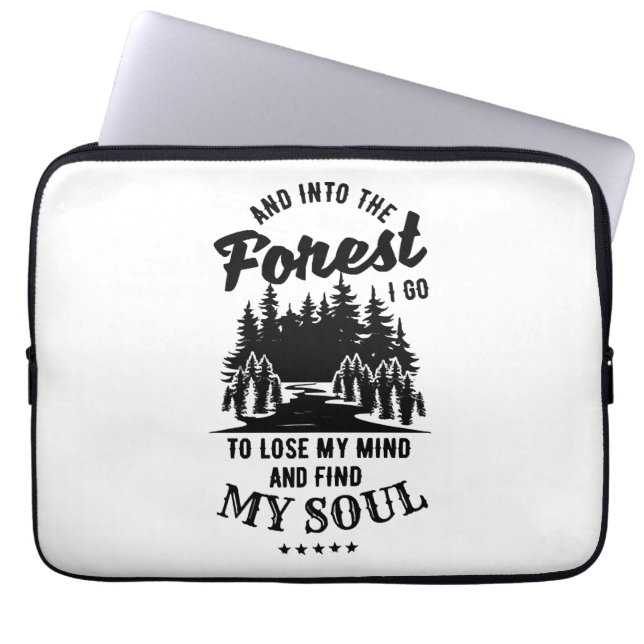 Into the Forest I Go Laptop Sleeve (Front)