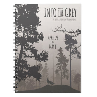 Into the Grey Versatile Arts Show Poster Notebook