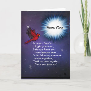 Into the light cardinal card