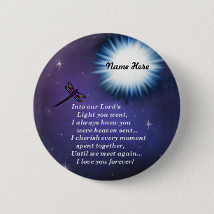 Into The Light Dragonfly 2 Inch Round Button