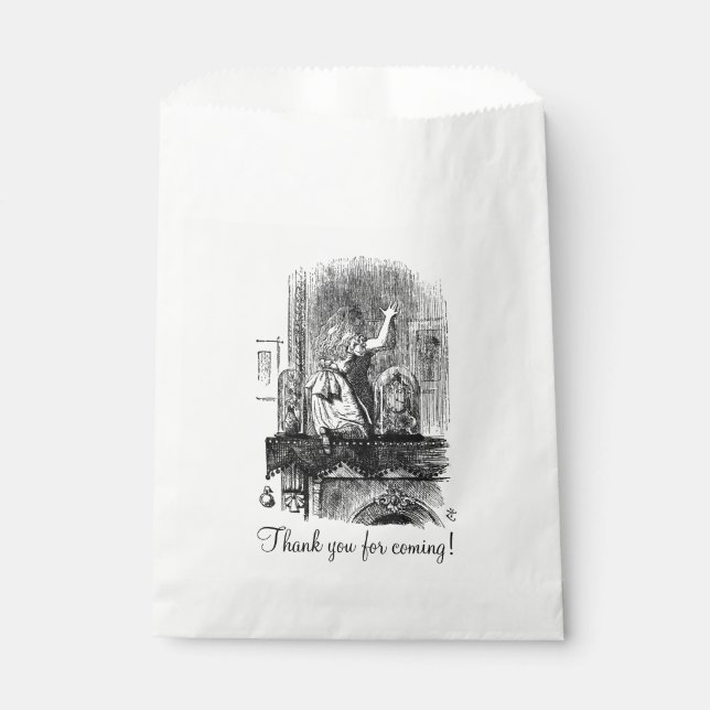 Into the Looking Glass Favour Bag (Front)