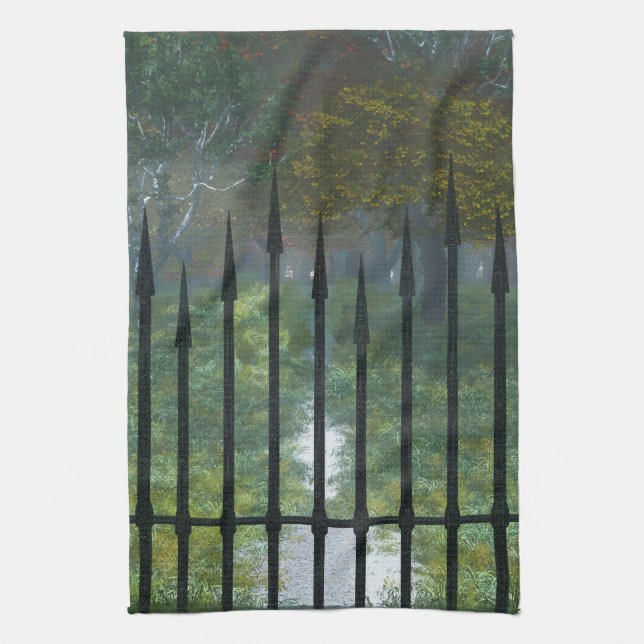 Into the Old Forest Kitchen Towel (Vertical)