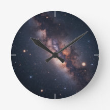 Into the Universe Round Clock