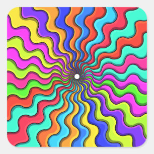 Into The Void Square Sticker