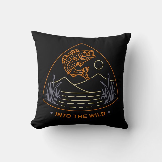 Into the Wild 1 Throw Pillow (Front)