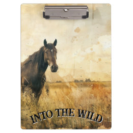Into the Wild Horse Clipboard