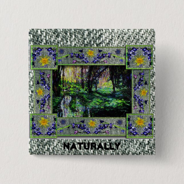 Into the Woods 2 Inch Square Button (Front)