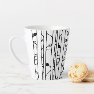 Into the Woods black Latte Mug
