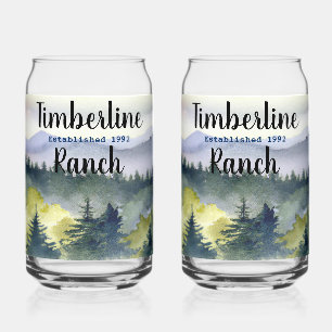 Into The Woods Drinkware Set Can Glass