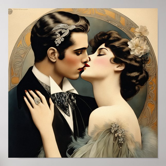 Intoxicating A Romantic Kiss Poster (Front)