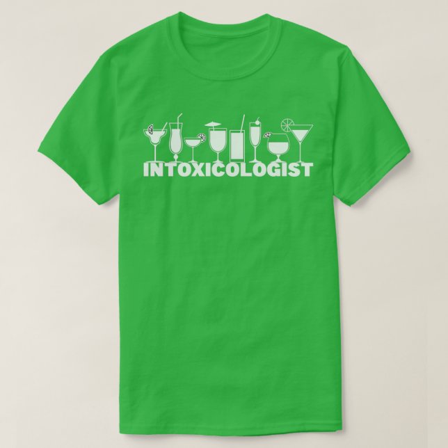 Intoxicologist Bartender Bar 2 T-Shirt (Design Front)