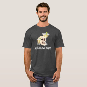Intoxicologist Skull Cocktail Drinking T-Shirt