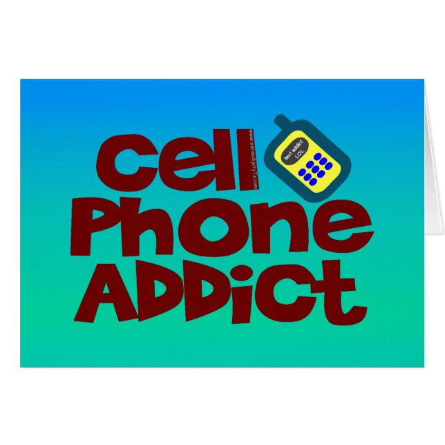 Intoxiqué de téléphone portable (Devant horizontal)