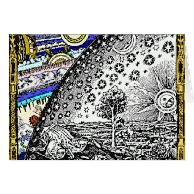 Intracate Celestial sphere Sun Moon Stars Planets (Front Horizontal)