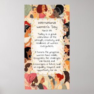 Intranational Women's Day Mission  Poster