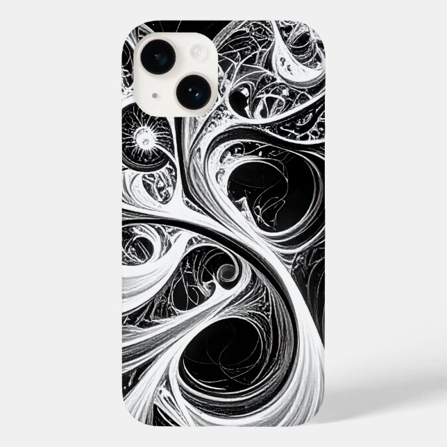 Intricate Abstract Mind Network iPhone Case (Back)
