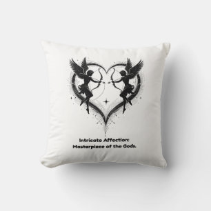 Intricate Affection T-Shirt Throw Pillow