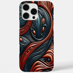 Intricate Alien Design in Vibrant Cosmic Colours iPhone 16 Pro Max Case