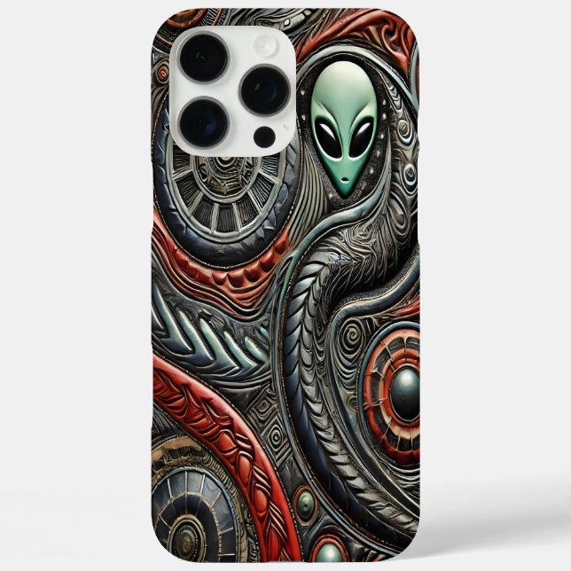 Intricate Alien Springs From Cosmic Mystery Case-Mate iPhone Case (Back)