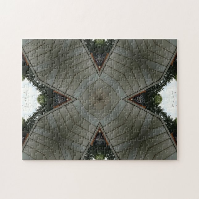 Intricate Black Grey Puzzle Challenge (Horizontal)