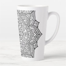 Intricate Black Line Mandala Art