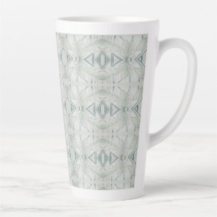 Intricate Blue   Latte Mug
