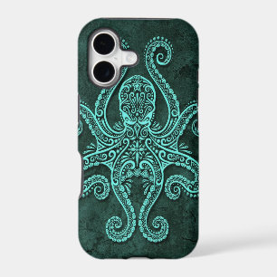 Intricate Blue Stone Octopus