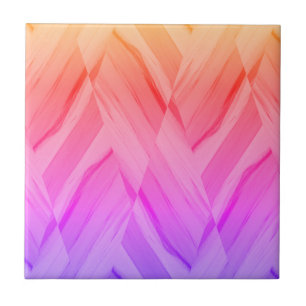 Intricate Coral and Pink Hues Marble Pattern Tile