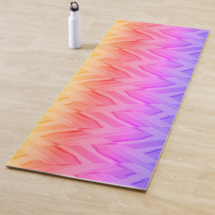 Intricate Coral and Pink Hues Marble Pattern Yoga Mat
