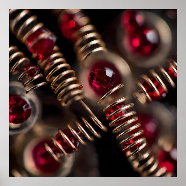 Intricate Detail: Clockwork Springs and Rubies Poster (Front)