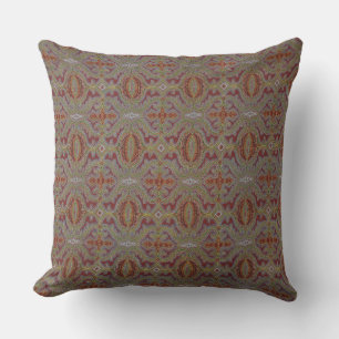 Intricate Edwardian Paisley Throw Pillow