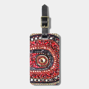 Intricate Embroidery Luggage Tag