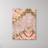Intricate fabric design featuring floral patterns