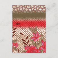 Intricate fabric design featuring floral patterns 