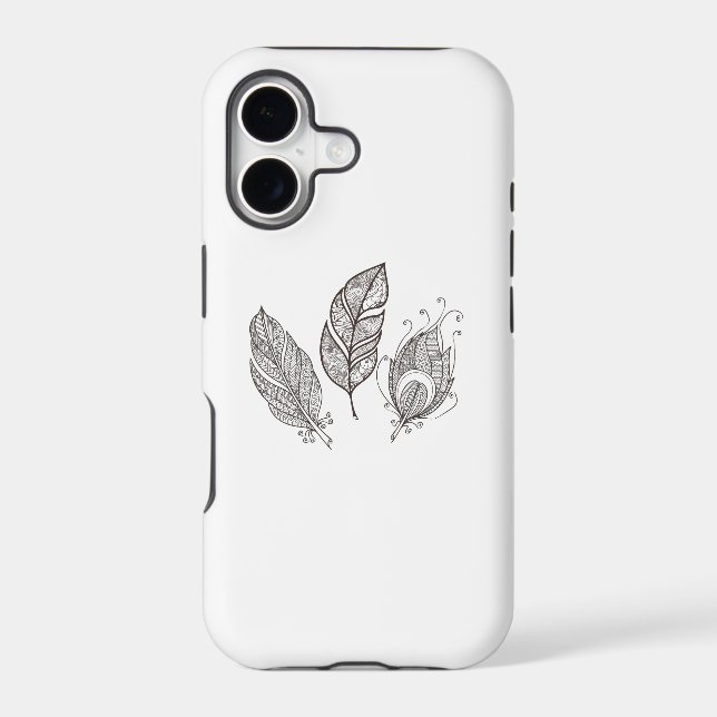 Intricate Feather Doodle (Back)