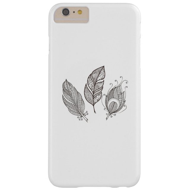 Intricate Feather Doodle Case-Mate iPhone Case (Back)
